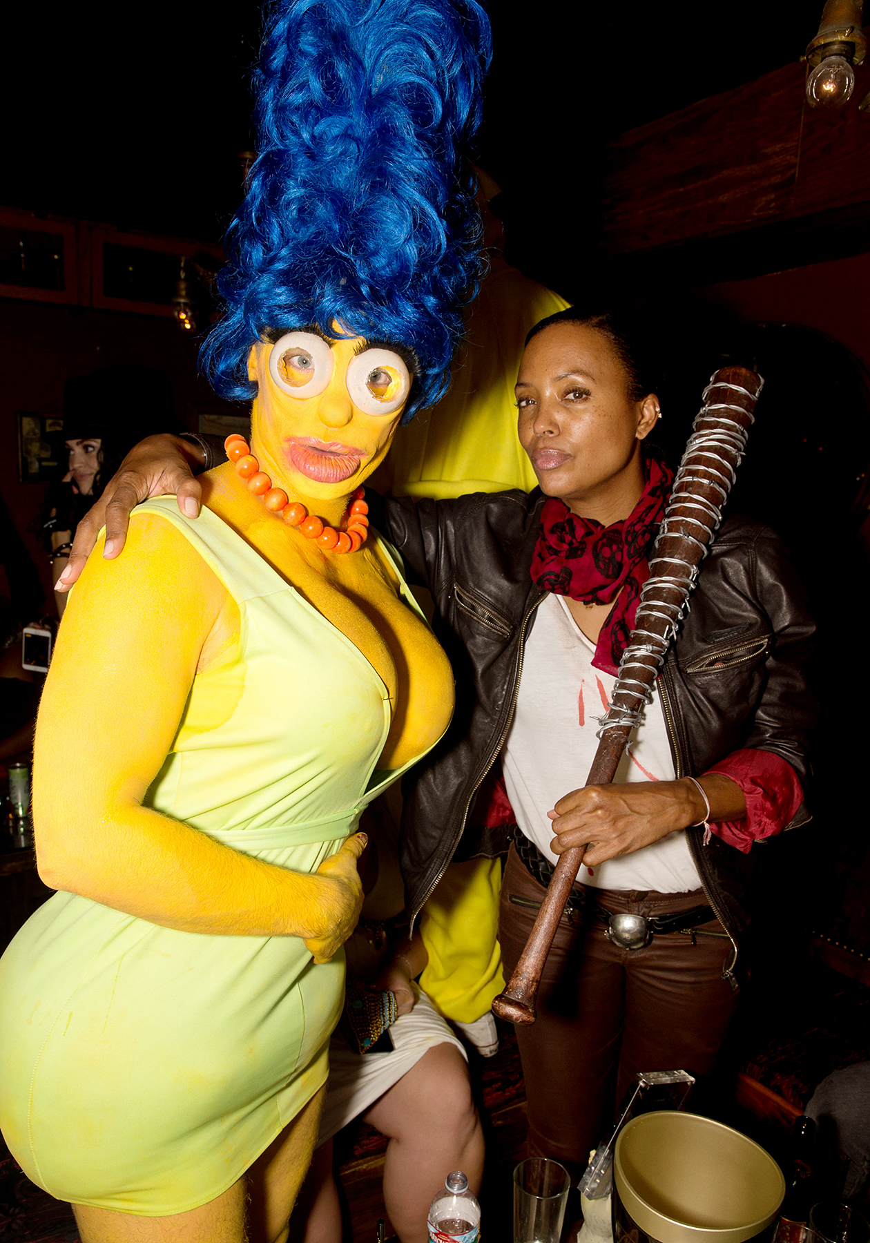 How Colton Haynes Transformed Into Marge Simpson for Halloween